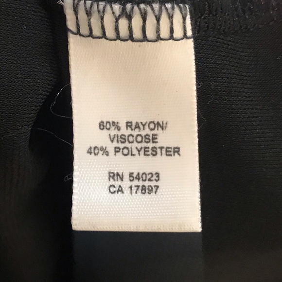 BANANA REPUBLIC BLACK STRETCH 3/4 SLEEVE DRESS - Picture 7 of 7